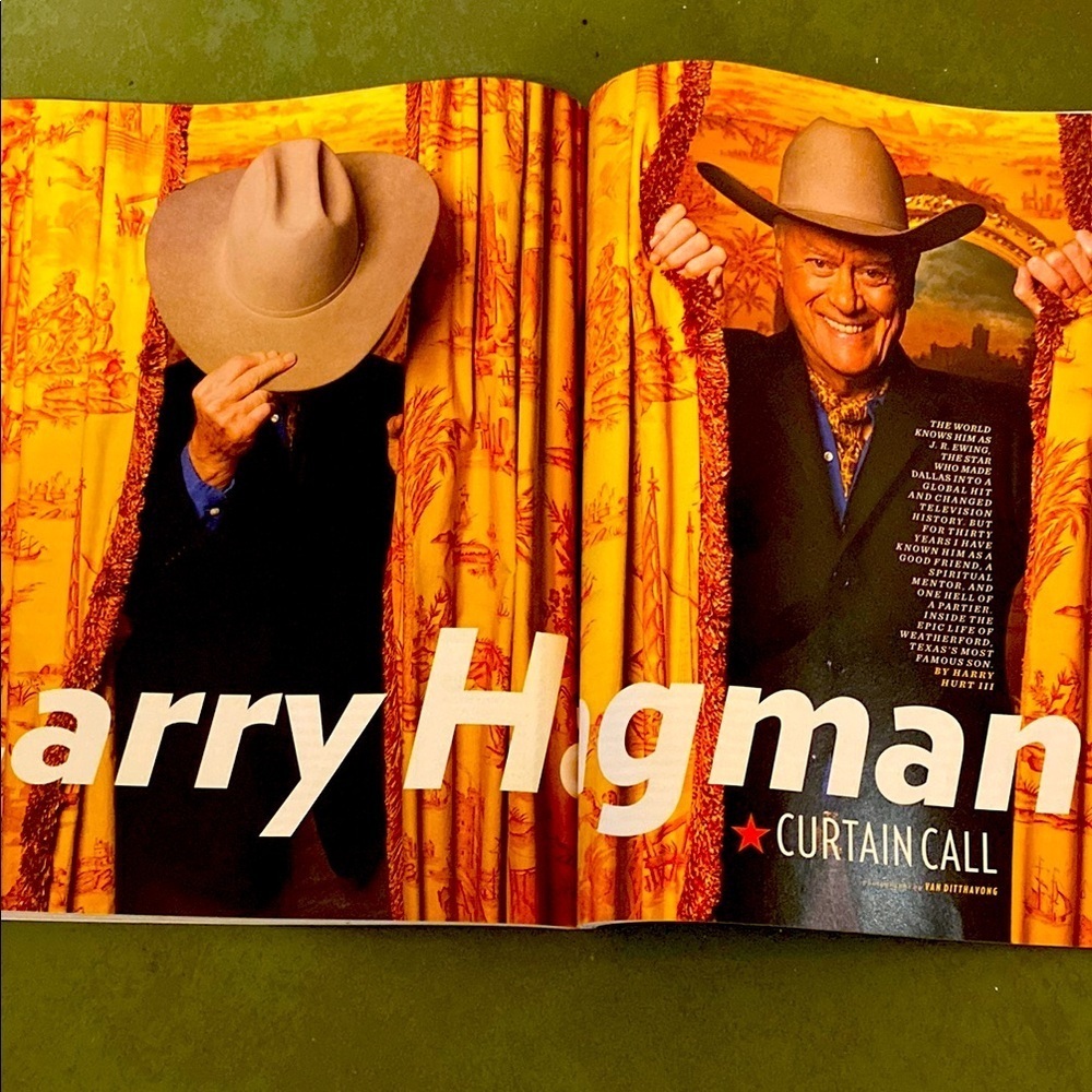 JR EWING DALLAS LARRY HAGMAN & Austin Mahone Texas Monthly  June 2012 - Picture 2 of 16